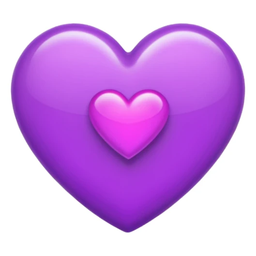 IOS's letter emoji but with a purple heart sticker