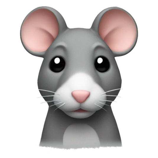 Rat glass sticker