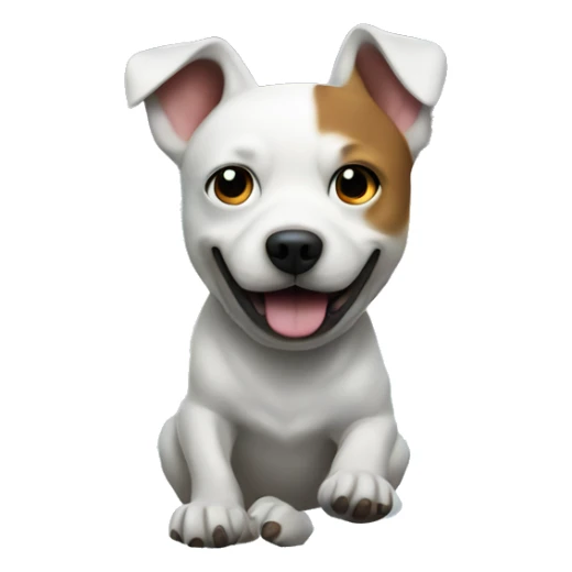 dog destroying a city with laser beams sticker