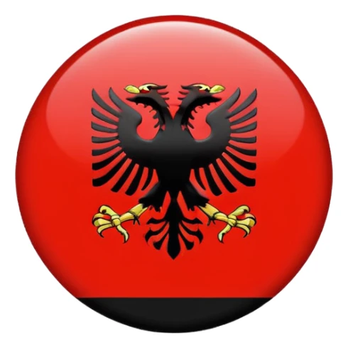 Make an albanian flag and put UÇK  on it with a circle  sticker