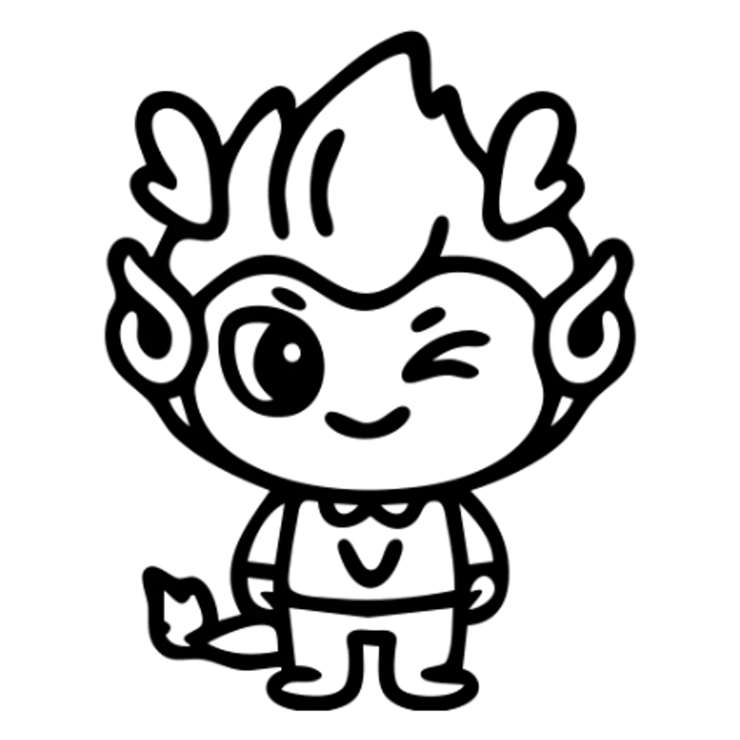 Create a laptop icon, yellow background, white stroke. The laptop screen displays the following image sticker