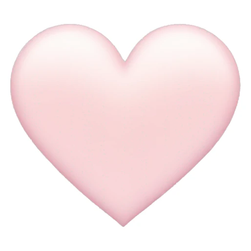 light pink pastel heart sticker