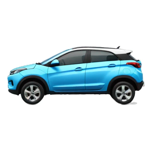 Tata nexon sky blue car sticker