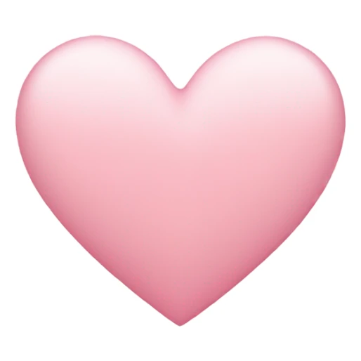 light pink heart sticker