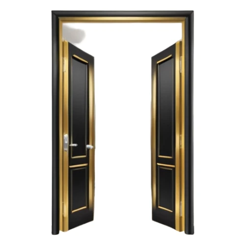 hotel room door modern hallway sticker