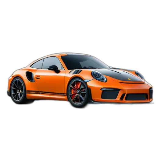 Grenouille dans une porche 911 gt3 rs sticker