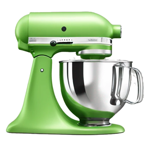 Realistic light fern green kitchenaid mixer  sticker