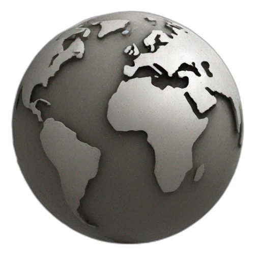 earth in space (brutalist style art) sticker