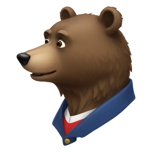 French bear sticker