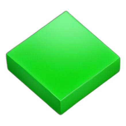 Small green square sticker