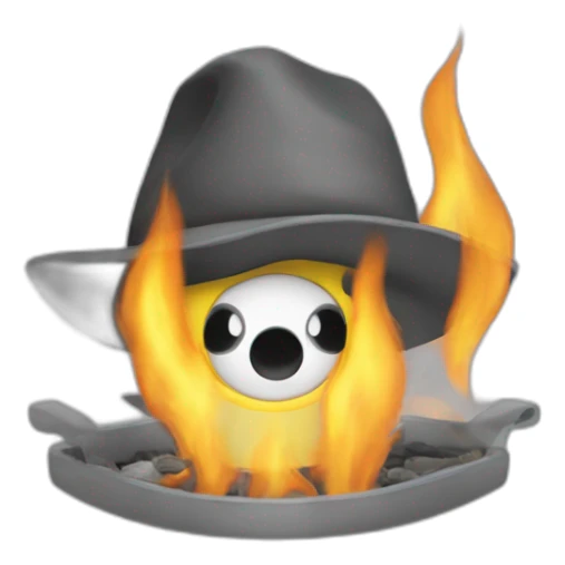 École qui prend feu avec les élèves content sticker