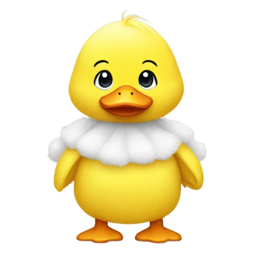 Baby wearing duck costume  sticker