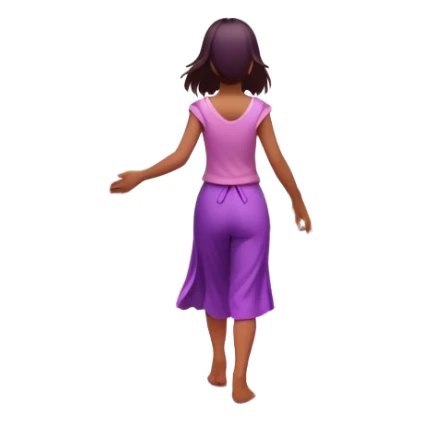 
A small figure walks across a glowing bridge, holding soft pink and purple orbs in each hand—symbolizing compassion and forgiveness. A gentle heart aura trails behind them, showing healing in motion. sticker