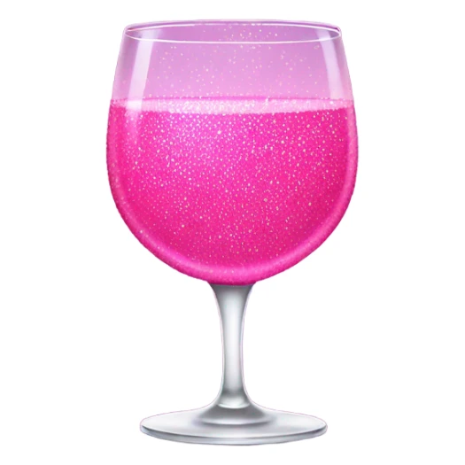 Pink shot of alcohol with glitter  sticker