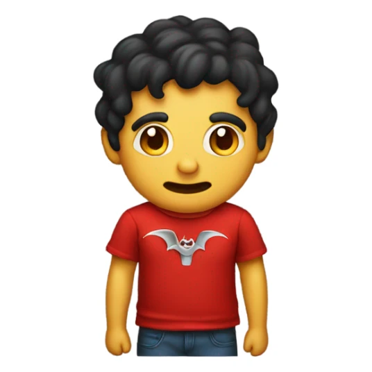 Red T shirt with a Picture of satan on it sticker