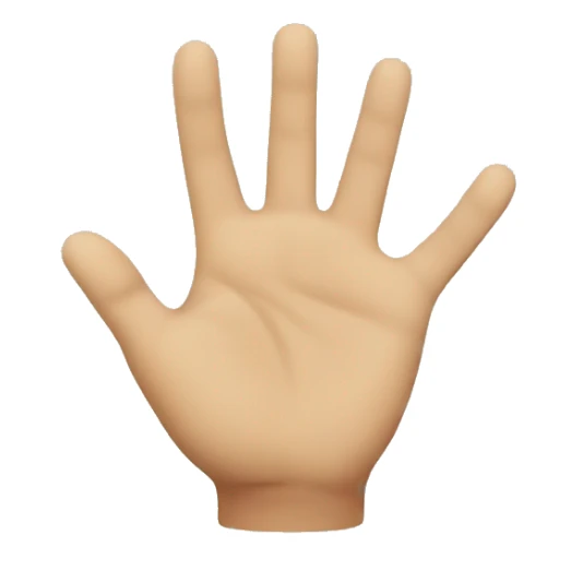 emoji face with outstretched hand reaching toward the screen sticker