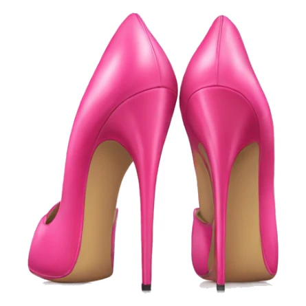 Pair of Pink stiletto shoes sticker