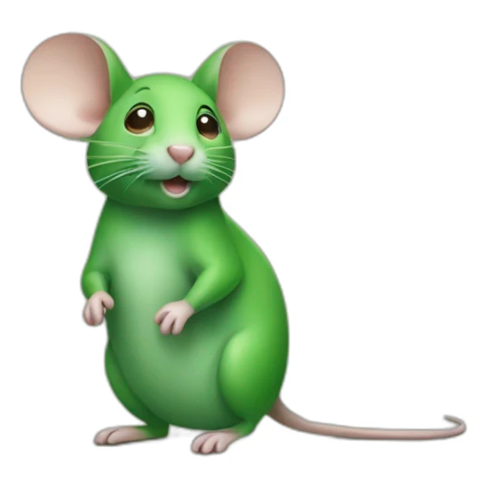 green mouse sticker