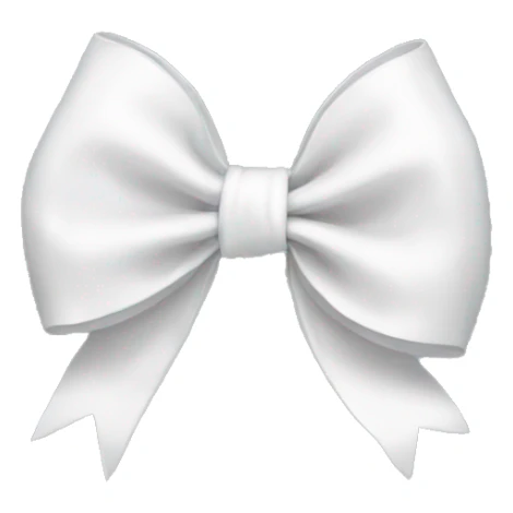 white bow sticker