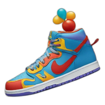 Clown wear nike shoes  sticker