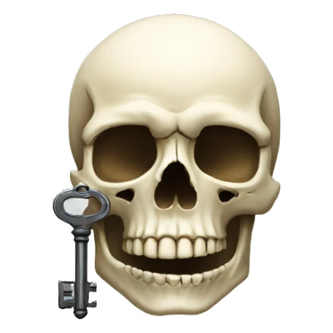 skull-key sticker