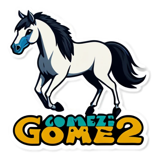 Horse that says “Gomez Family”  Weekend  sticker