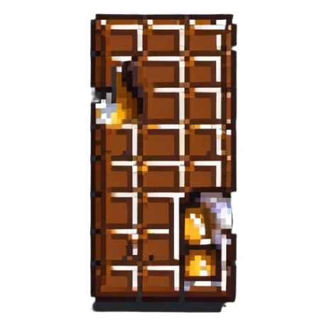 chocolate bar with honey on top sticker