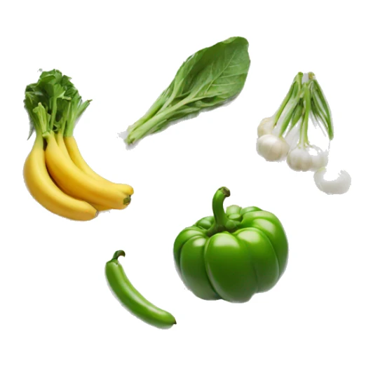 fresh produce on white plate sticker