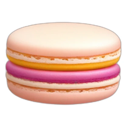 Macaron with colors of sunset sticker