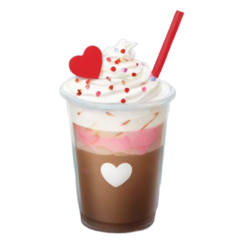 Valentine's themed iced americano sticker