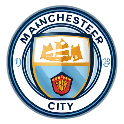 manchester city and united logo combined sticker
