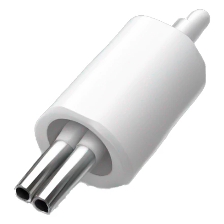 white stereo adapter mini jack to big jack for headphones  sticker