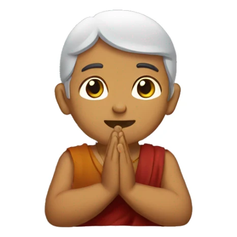 Desi indian people praying to god sticker