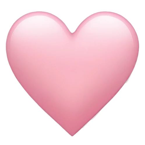 Light pink heart sticker