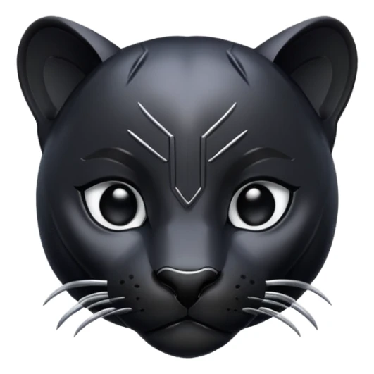 zwarte panter in dieren vorm sticker