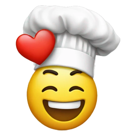 Emoji with chef hat blowing kiss sticker
