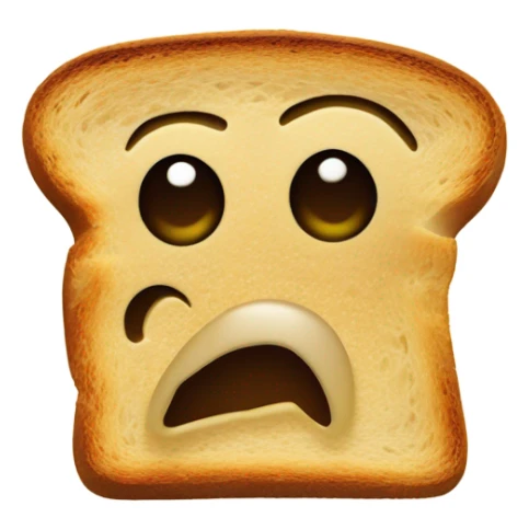 Very freaky piece of toast sticker