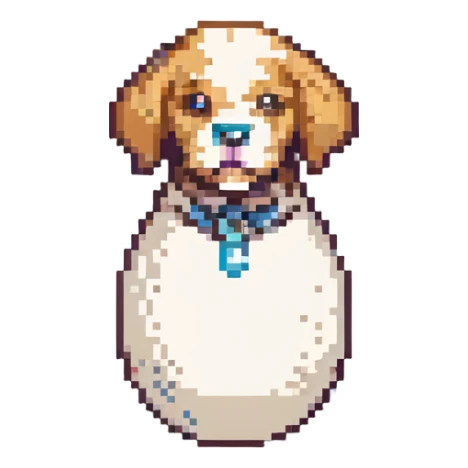 bowling skittle keel with puppy head on top sticker