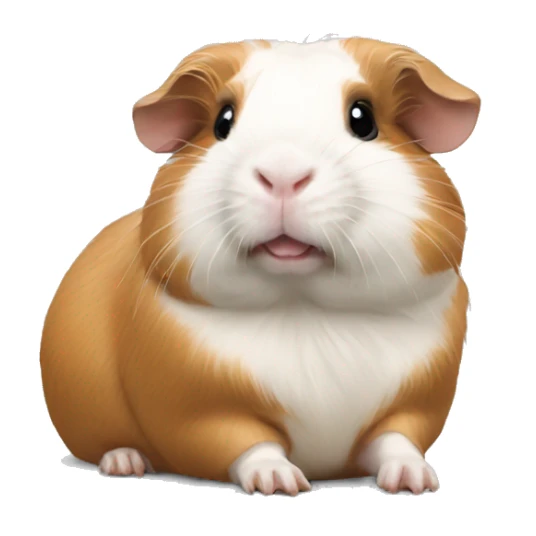Guineapig laying down very cute but realistic sticker