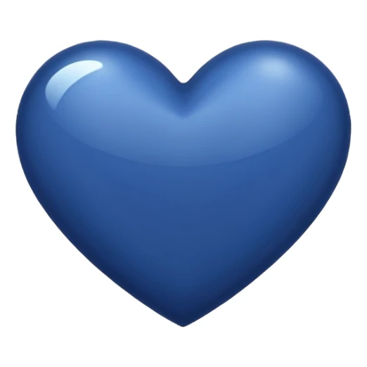 Nevy blue heart  sticker