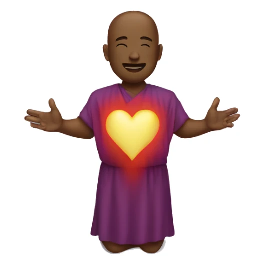 spiritual heart sticker