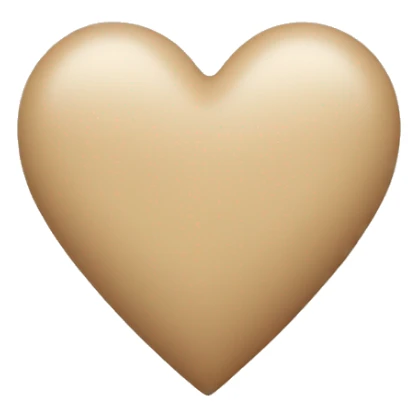 beige heart sticker