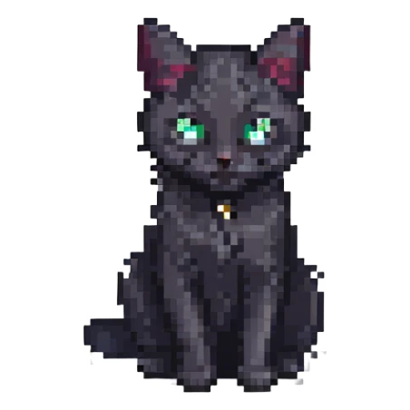 young black cat sticker