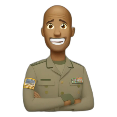 david goggins in military shouting sticker