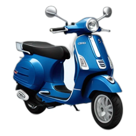 Vespa lx de color azul medianoche sticker