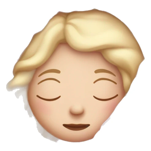 pale girl sleeping in a pink blanket  sticker