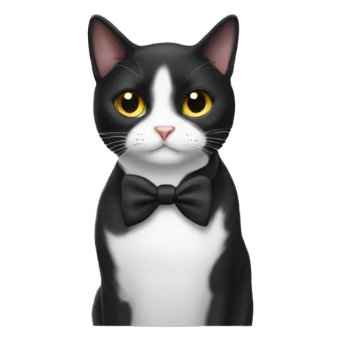 Tuxedo cat sticker