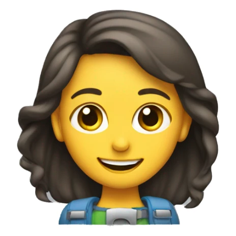 girl in car seatbelt smiling sticker