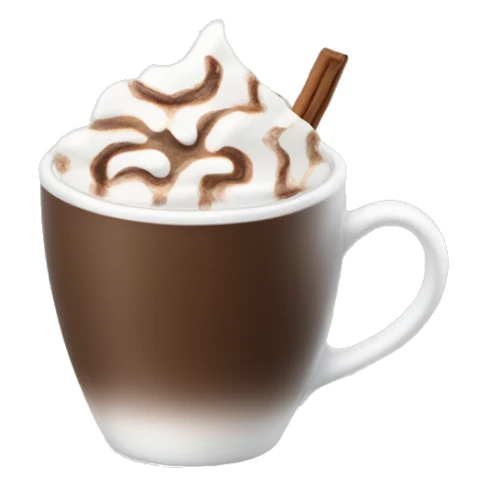 A winter white cup of hot chocolate beauty sticker