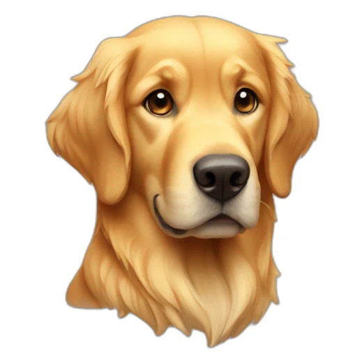 Golden retriever macho sticker